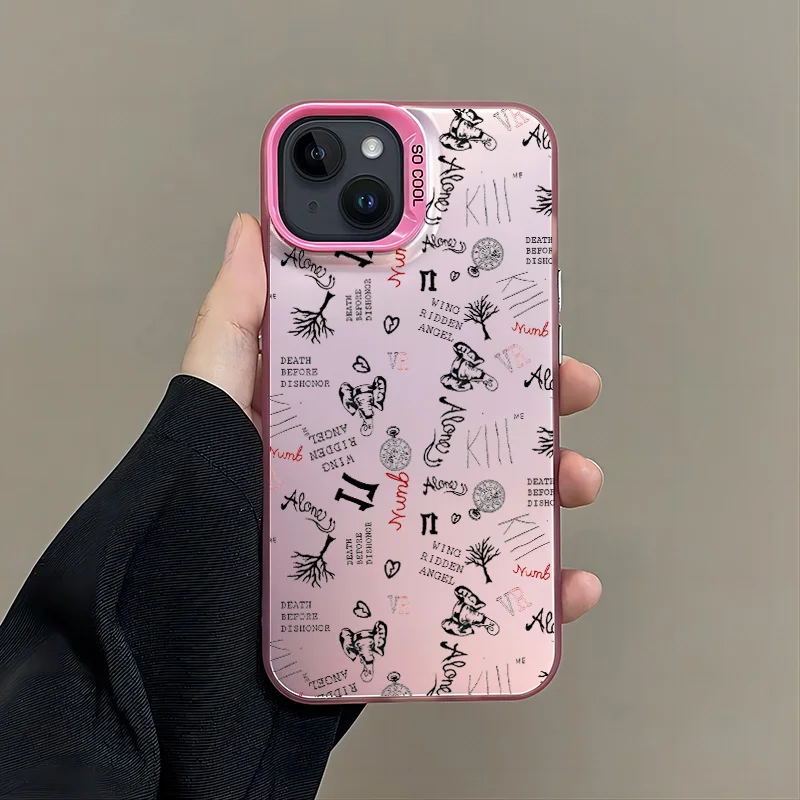 Popular XXXTentacion tatuajes funda de teléfono para iPhone 16e 16 15 14 13 12 11 mini Pro Max X XR XSMAX Plus Anti caída mate contraportada