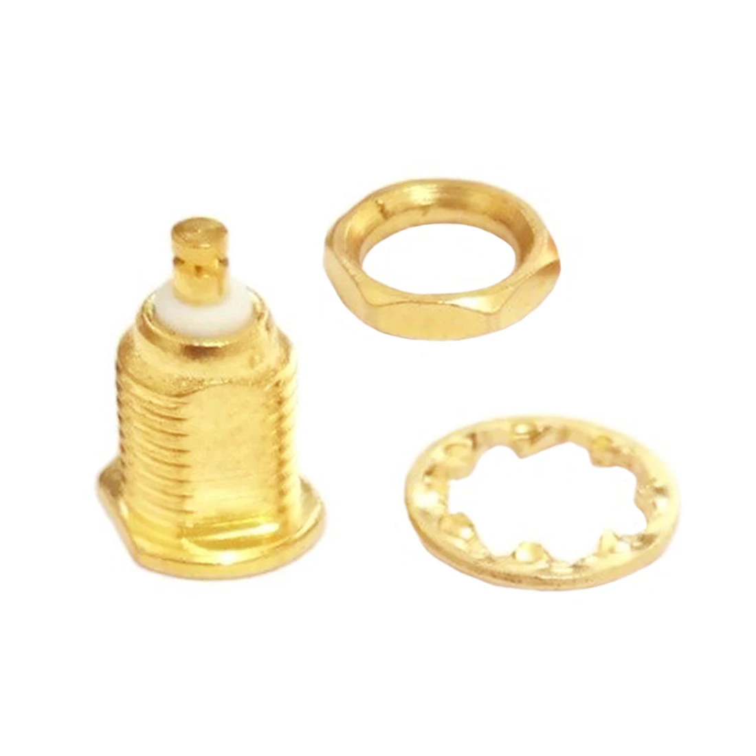 Conector coaxial RF MCX hembra, poste de soldadura recto, chapado en oro, novedad, venta al por mayor, 1 ud.