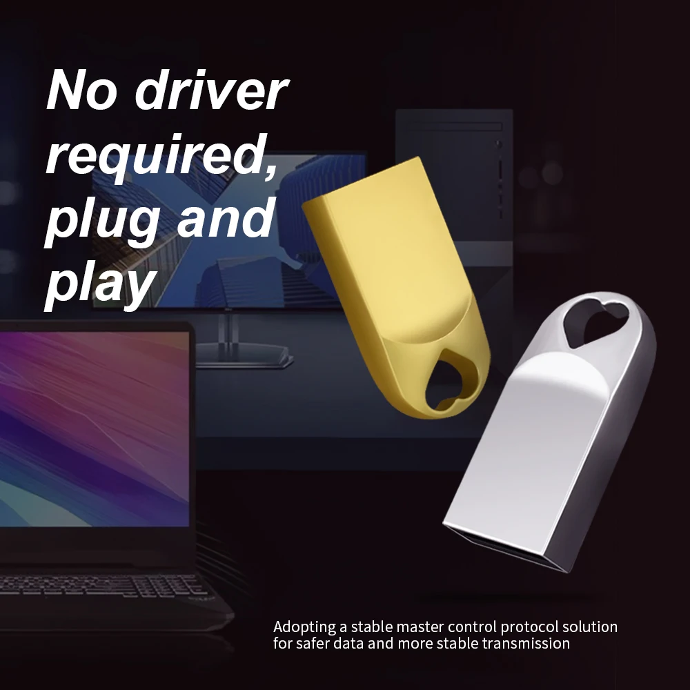 Zsuit nuevo 10 Uds Mini Pen Drive 8GB 64G 32GB unidad Flash Usb 128G impermeable Pendrive Usb Stick U disco regalo logotipo gratis Flash USB - imagen 3