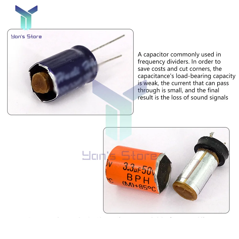 Altavoz de Audio HiFi de 2 vías, divisor de frecuencia de filtro, 80W - imagen 5