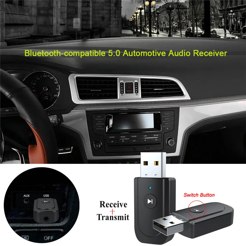 Receptor de Audio automático, transmisor indicador LED, adaptador de ordenador portátil - imagen 2