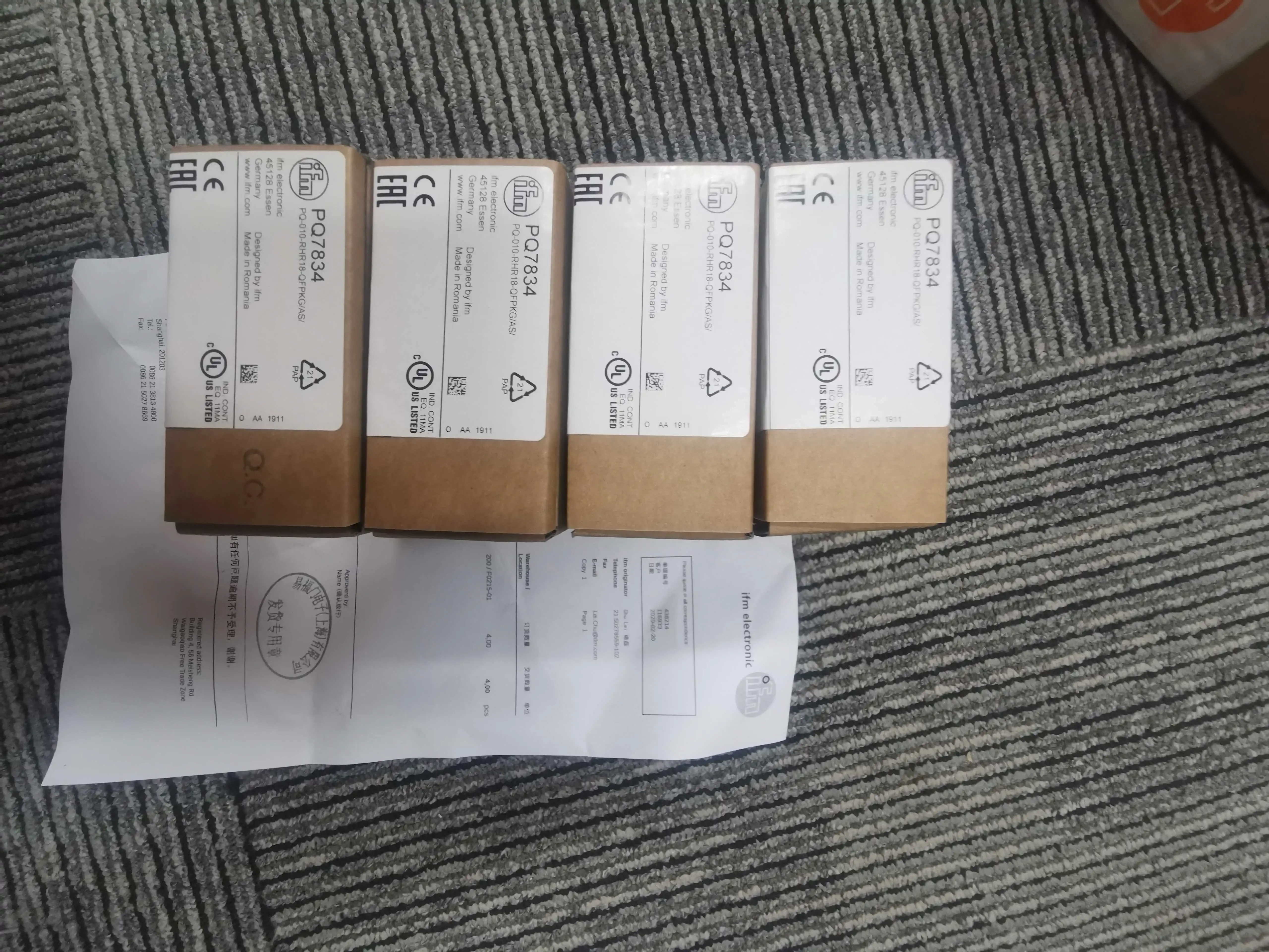 PQ7834 PQ3809 PQ0834 PQ7809 Sensor PQ3834 en stock