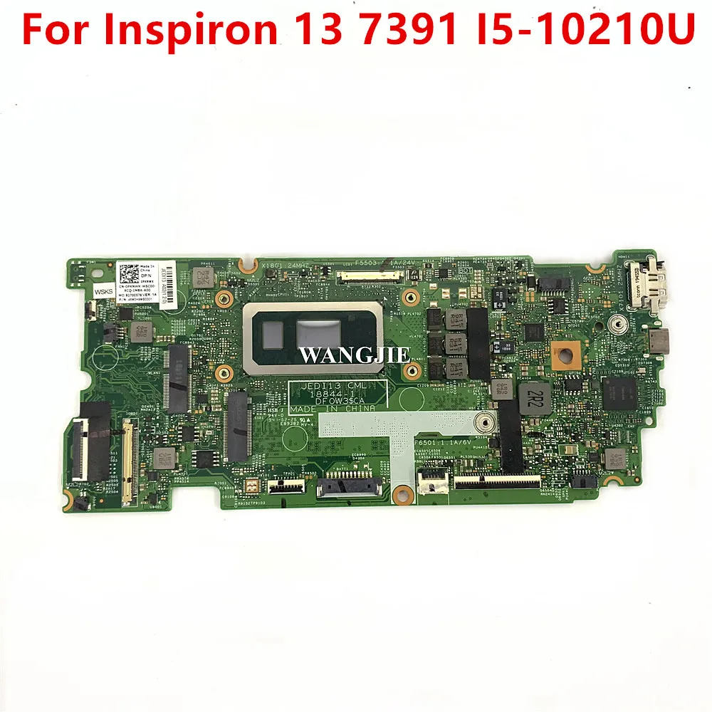 CN-0PKNWK 0HF90F 0PKNWK para la placa base del ordenador portátil Dell Inspiron 7391 2 en 1 18844-1 i5-10210U 8GB 100% completamente probado