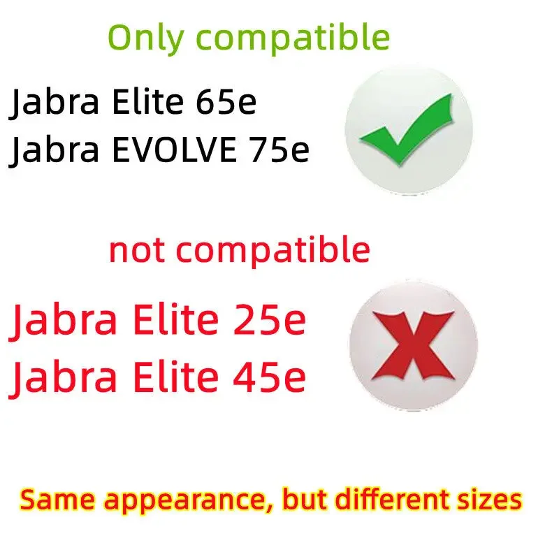 Almohadillas de repuesto para auriculares inalámbricos Jabra Elite 65e, Evolve 75e - imagen 3