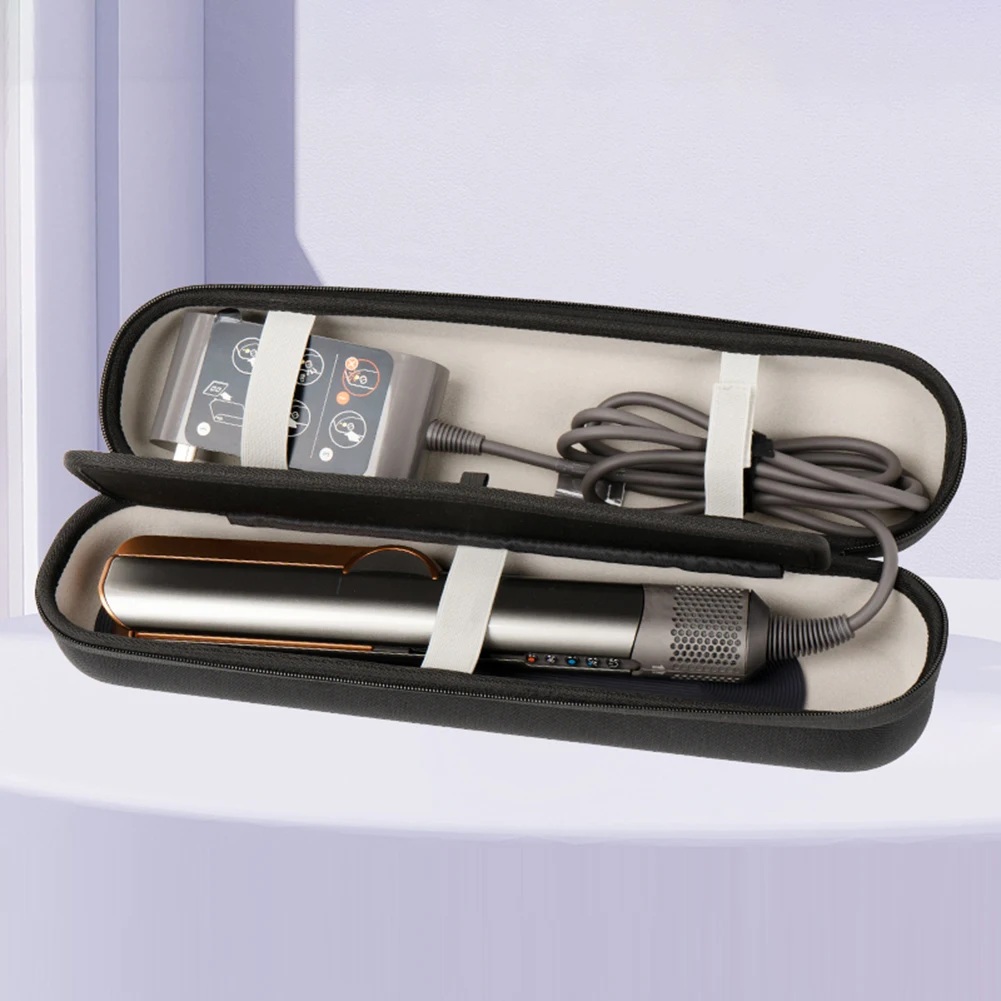Bolsa de almacenamiento de viaje portátil EVA, estuche de almacenamiento duro antiarañazos, bolsas con cremallera a prueba de polvo para alisador de pelo Dyson Airstrait HT01 - imagen 4