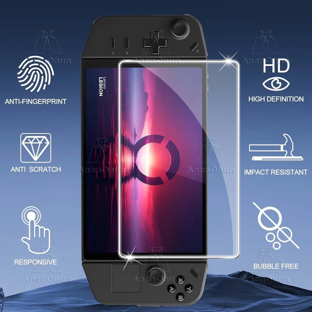 Vidrio templado Ultra HD para Legion Go Protector de pantalla de borde curvo 2.5D sin burbujas, irrompible, antiarañazos y antihuellas - imagen 2