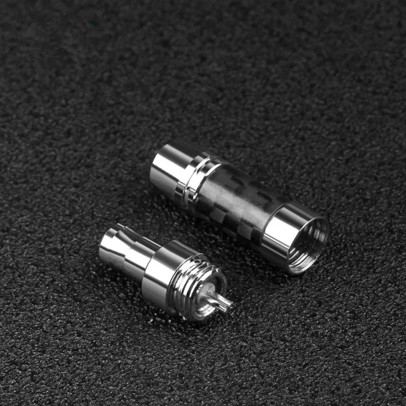 Conector de Audio HD800 HD800S HD820 D1000 Audiophile Hifi auriculares pines fibra de carbono rodio plateado auricular enchufe de soldadura - imagen 2