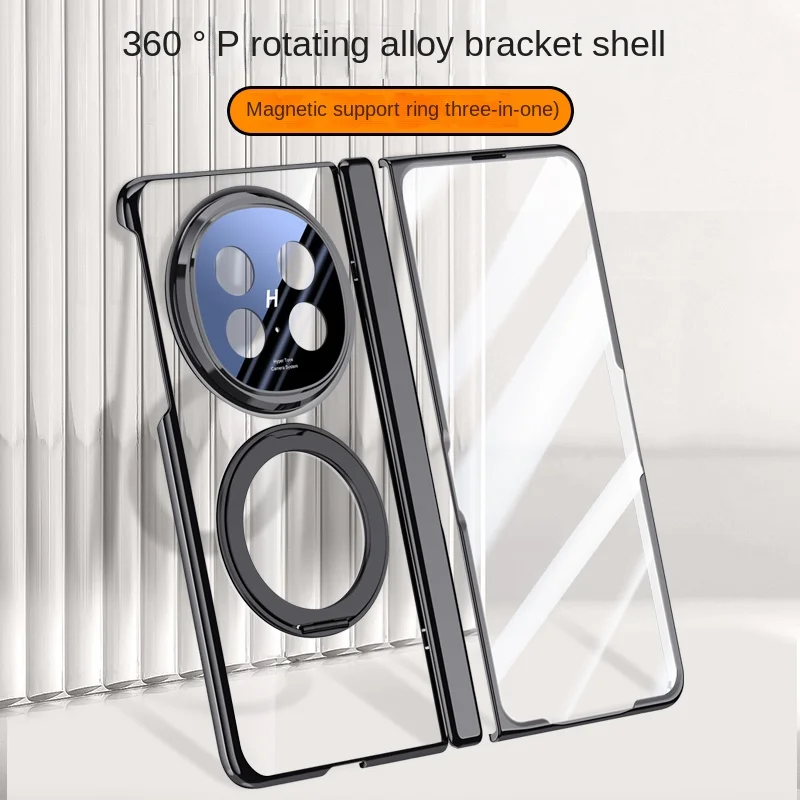 Para OPPO Find N5 funda de lujo chapada Magsafe anillo soporte magnético funda protectora trasera para OPPO Find N5 carcasa de cubierta completa - imagen 3