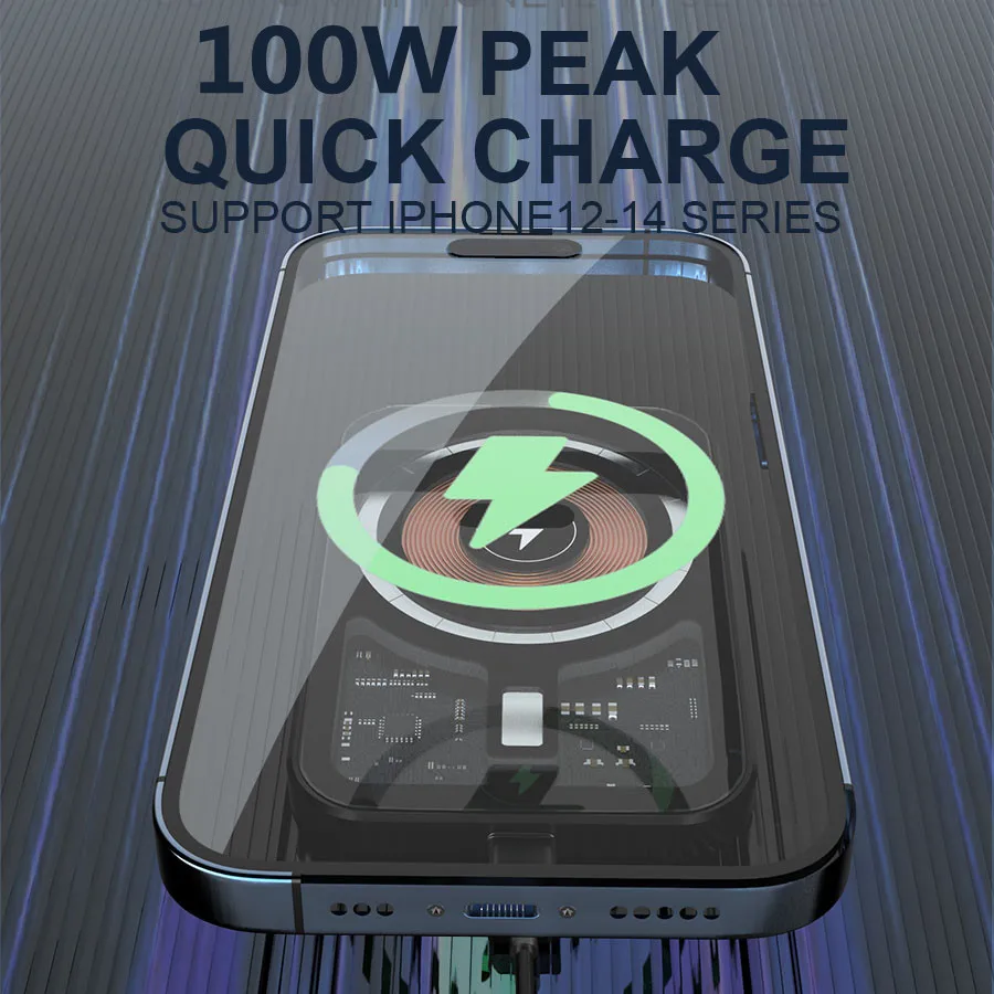 Cargador inalámbrico magnético de 30W para salida de aire de coche, soporte para teléfono, estación de carga rápida para iPhone 12 13 14 Pro Max macsafe - imagen 4