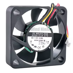 Ventilador de refrigeración silencioso con rodamientos de bolas duales para chasis, fuente de alimentación de CPU, 4cm, 40mm, 40x40x10mm, DC12V, 0.08A, AD0412LB-G73