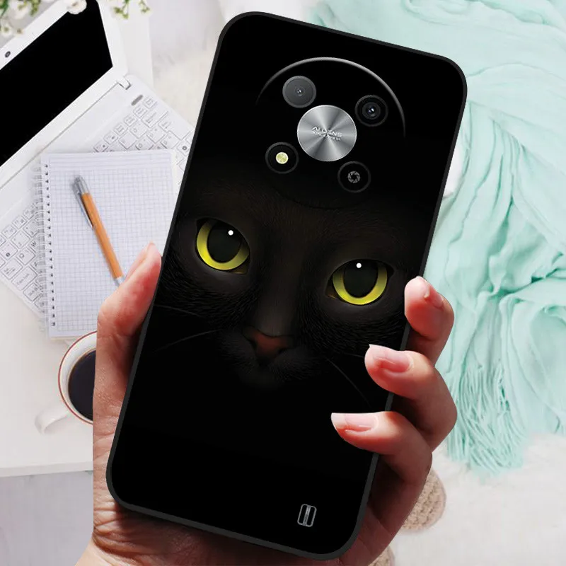 Para ZTE Blade A73 5G funda A 73 cubierta negra León Lobo fundas traseras suaves de silicona para ZTE Blade A73 5G funda 2023 carcasa protectora - imagen 5