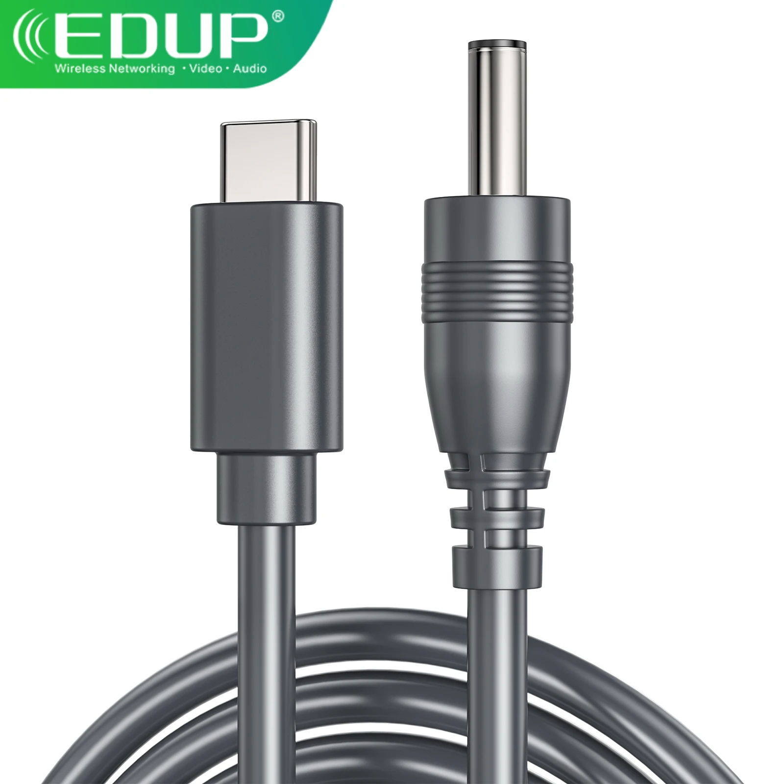 EDUP SK0145 Cable de alimentación USB-C a CC para enrutador Starlink Mini Compatible con 9V PD y 18W + bancos de energía estables y seguros