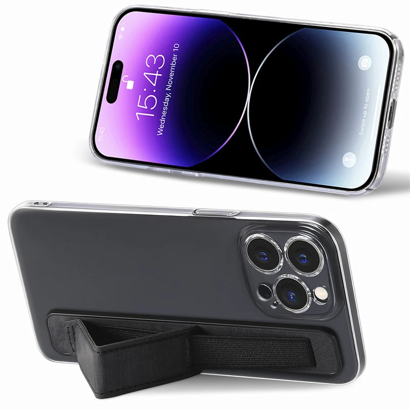 Soporte para muñeca de mano, anillo para dedo, agarre, soporte para teléfono móvil para IPhone, Samsung, Xiaomi, soporte de empuje y tracción - imagen 2