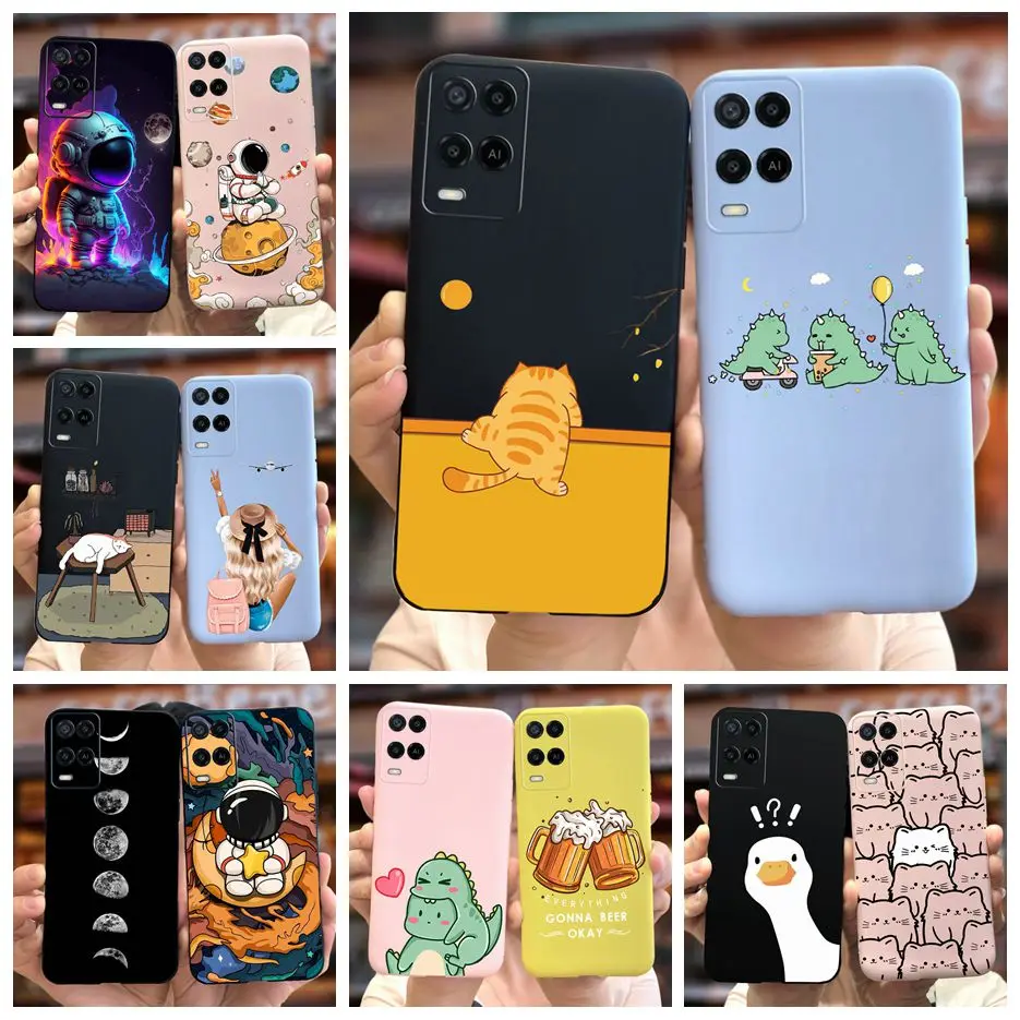 Funda trasera de dibujos animados para Oppo A54 4G, carcasa de TPU suave para Oppo A94 A 54 74 OppoA54 OppoA74