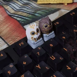 MiFuny Teclas de Búho Resina 3D para Teclado Mecánico MX