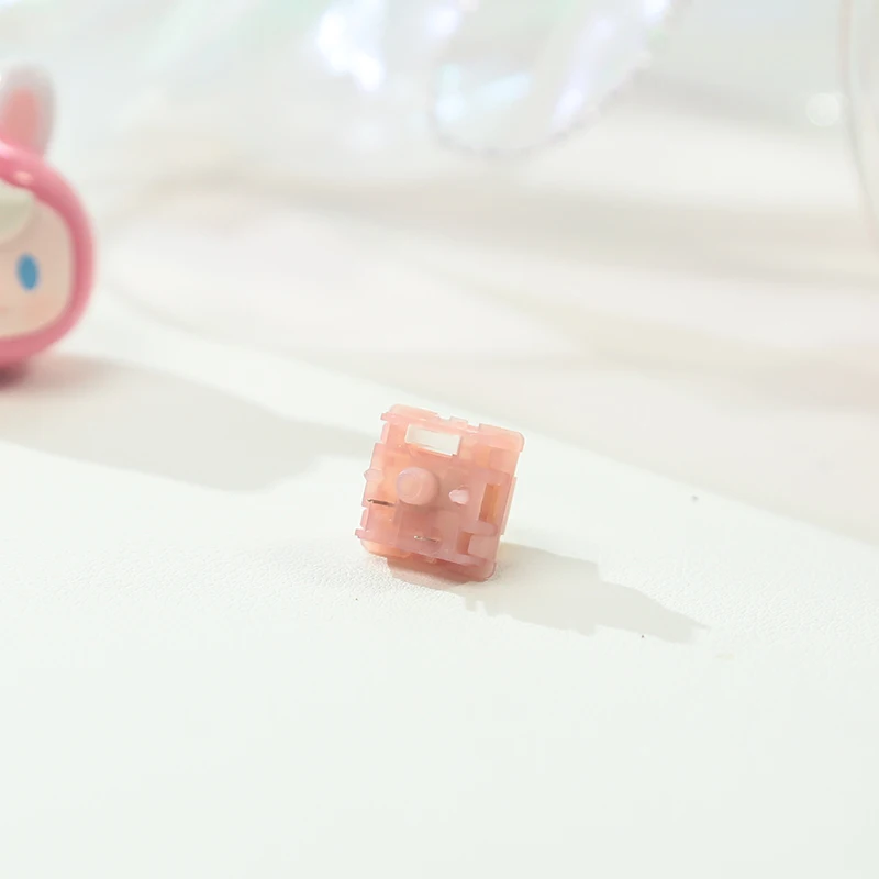 Outemu V3 interruptores silenciosos/clicky Lemon Peach interruptor de teclado mecánico 5 pines lubricante RGB Gaming MX interruptores táctiles lineales - imagen 5