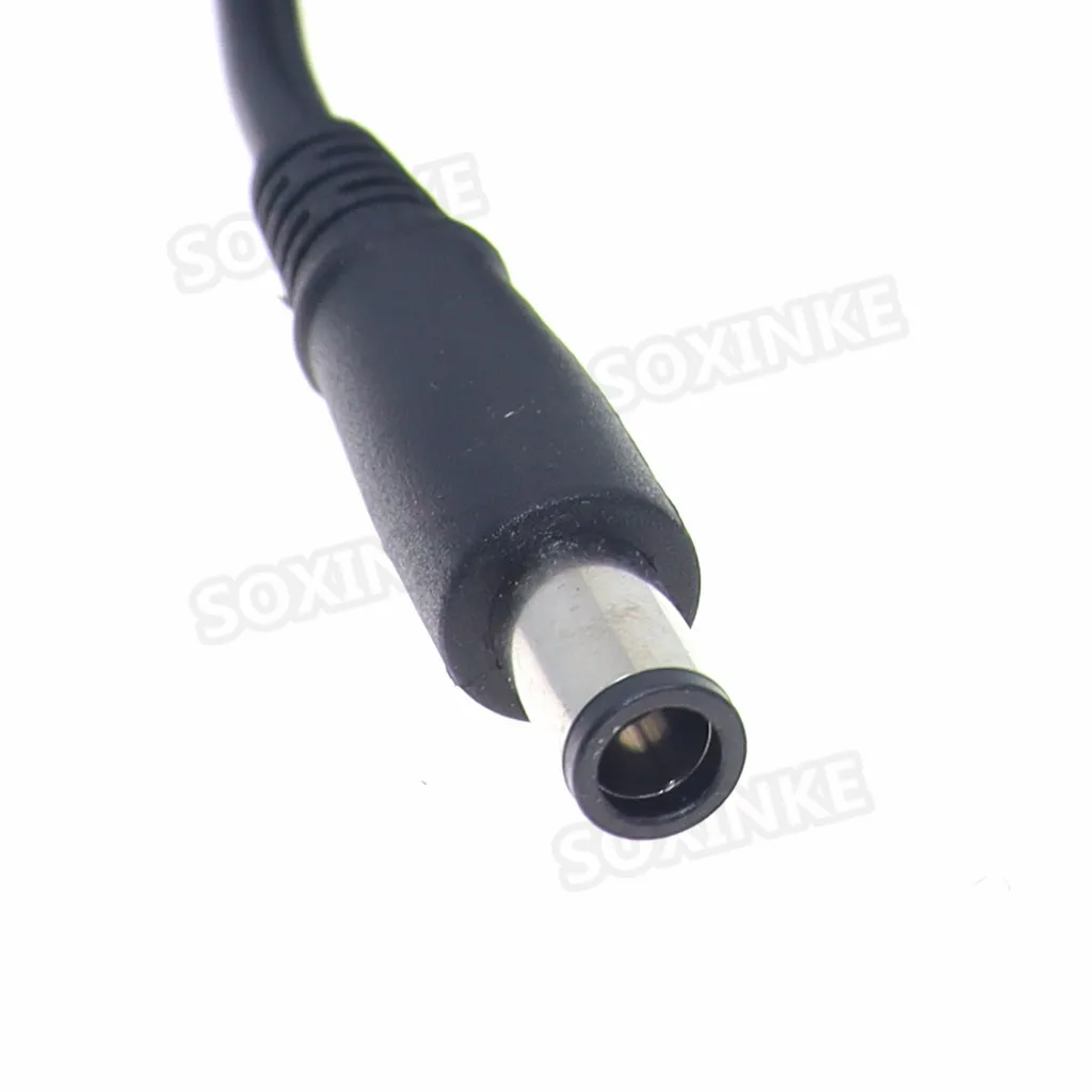 Cable adaptador de corriente con enchufe de punta DC 7,4x5,0mm/7,4mm x 5,0mm con 3 pines para cargador de ordenador portátil HP Dell, fuente de alimentación, Cable CC de 1,2 M - imagen 2