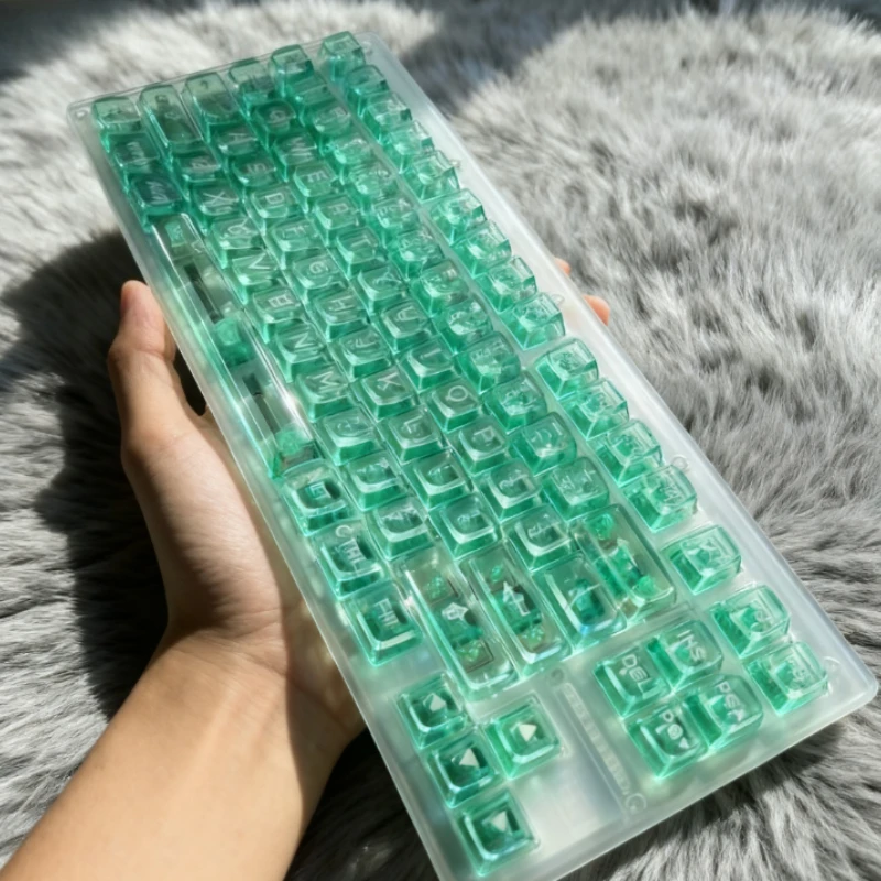 Caja de teclado con módulo PCB Wooting80HE, opción translúcida blanca y negra, carcasa protectora de teclado de repuesto - imagen 3