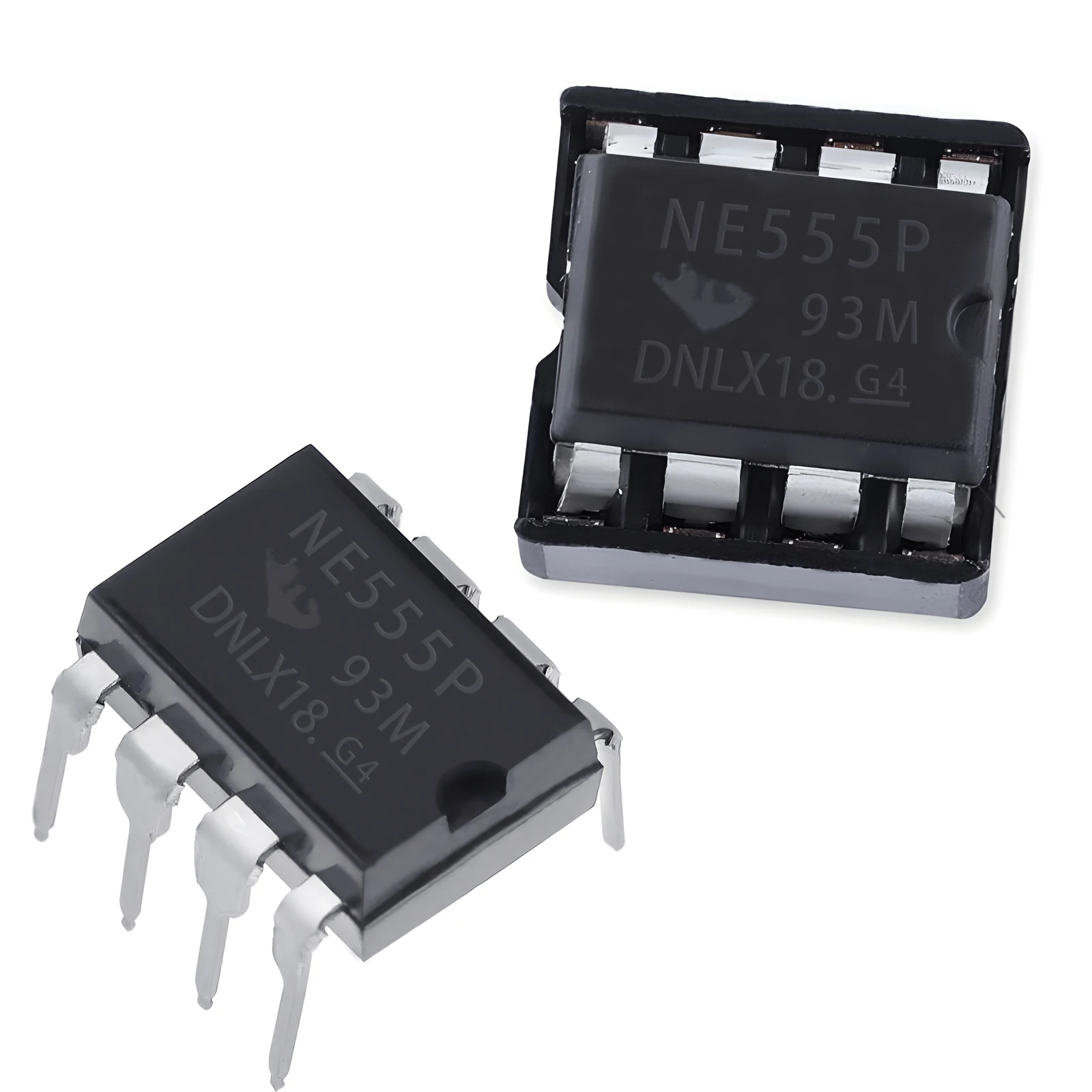 20/50 Uds (10/25 cada una) nuevo NE555 NE555P IC 555 Chip oscilador de programación de temporizador enchufes DIP-8 de 8 pines para generador de pulsos - imagen 3