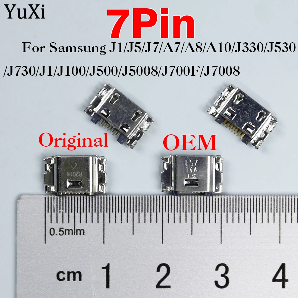 Puerto de carga USB para Samsung J1, J3, J5, J7, A7, A8, A10, J330, J530, J730, J100, J500, J5008, 2 o 10 unidades