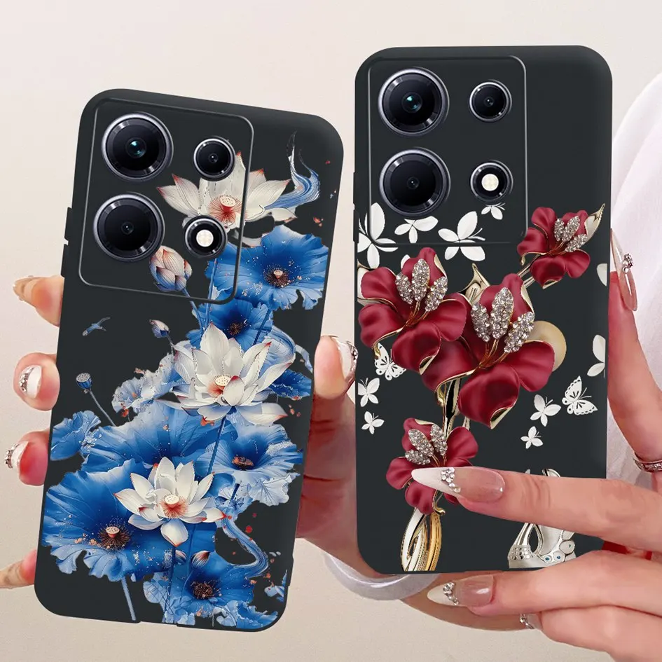 Para Infinix Note 30 Pro funda X678B moda dragón León tigre dibujos animados suave funda de silicona negra para Infinix Note 30 VIP 30i Coque - imagen 4