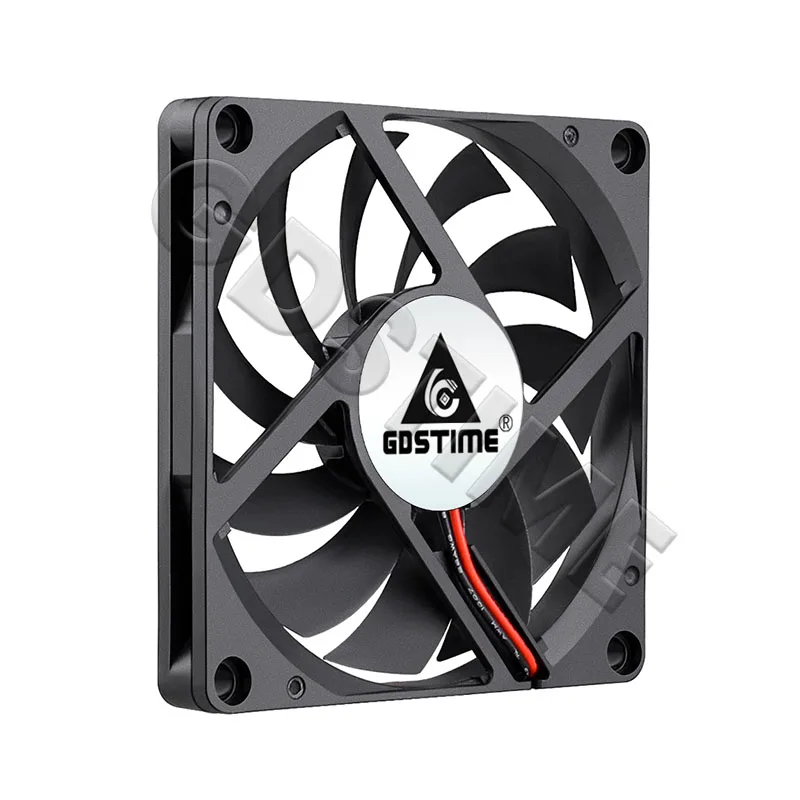 Gdstime 8010 12V ventilador de refrigeración 80mm USB DC 5V 24V doble bola CPU Cooler 80x80x10mm ordenador PC ventilador con cubierta 3PIN ventilador para portátil sin escobillas - imagen 2