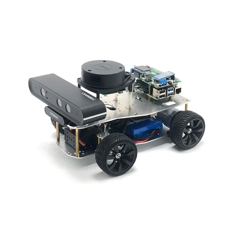 Utilizado para raspberry Pi ROS ROBOT CAR carga máxima de 6kg rueda McNum navegación por radar de voz con programador de motor codificador MG513 - imagen 5