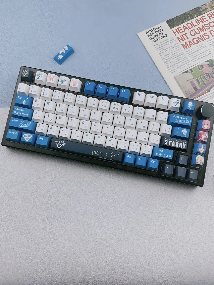 Teclas con tema de roca solitaria de 138 teclas, perfil de cereza, adaptación de sublimación de calor de cinco lados, teclas de teclado mecánico MX personalizadas - imagen 4