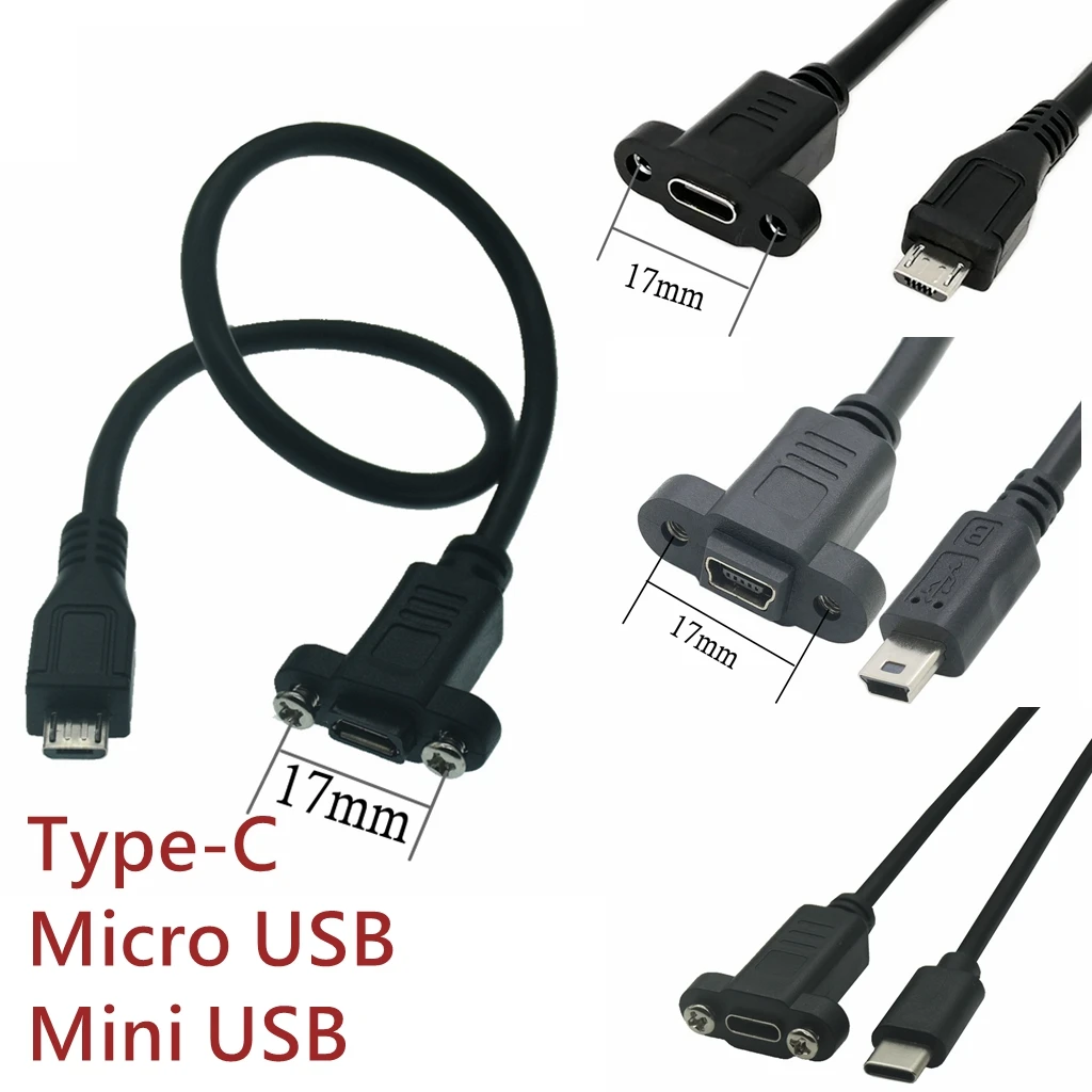 Cable Extensión USB 2.0 Mini 5 Pines Hembra para Panel - imagen 3