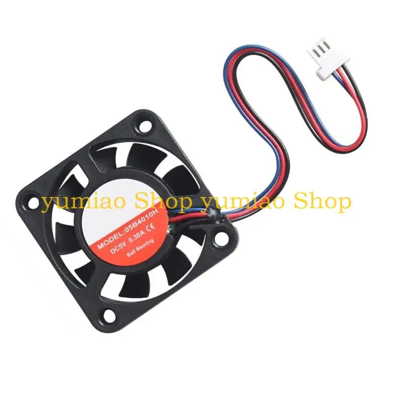 587b Part Piel impresión Ventilador reemplazo reemplazo reemplazo 40x40x10 mm 5v 3 alambre Printer extrusor - imagen 2