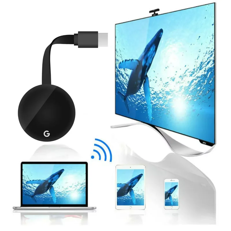 Proyección inalámbrica Wifi de 2,4 GHz, adaptador de pantalla de espejo HD de 1080P, receptor de Monitor de proyector HDTV para Airplay DLNA Miracast