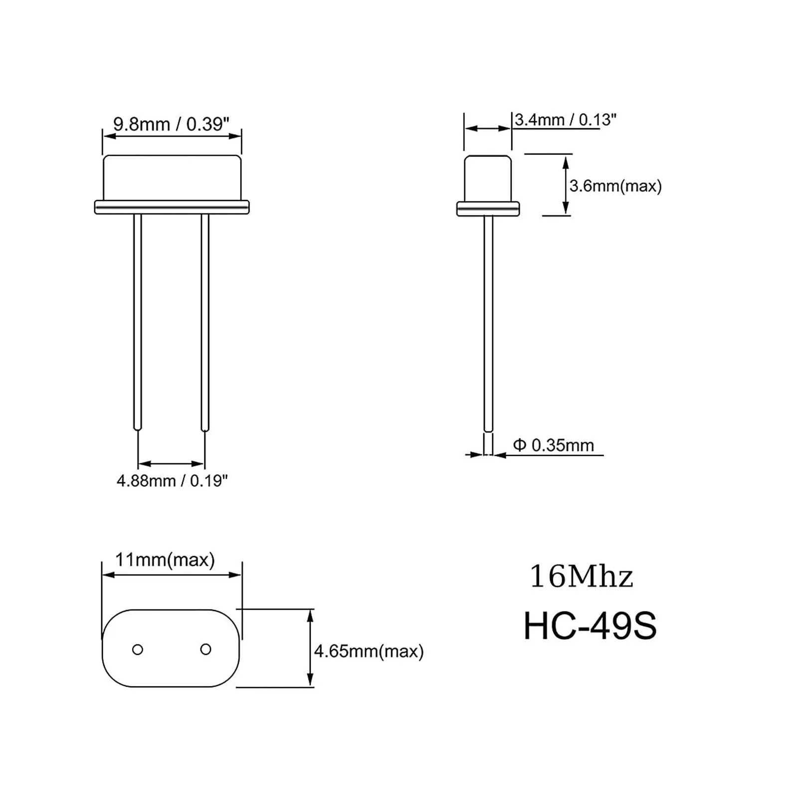 20 piezas Hc-49s oscilador de cristal resonador electrónico resonador de cuarzo cerámico 12 16 20 25 Mhz - imagen 3