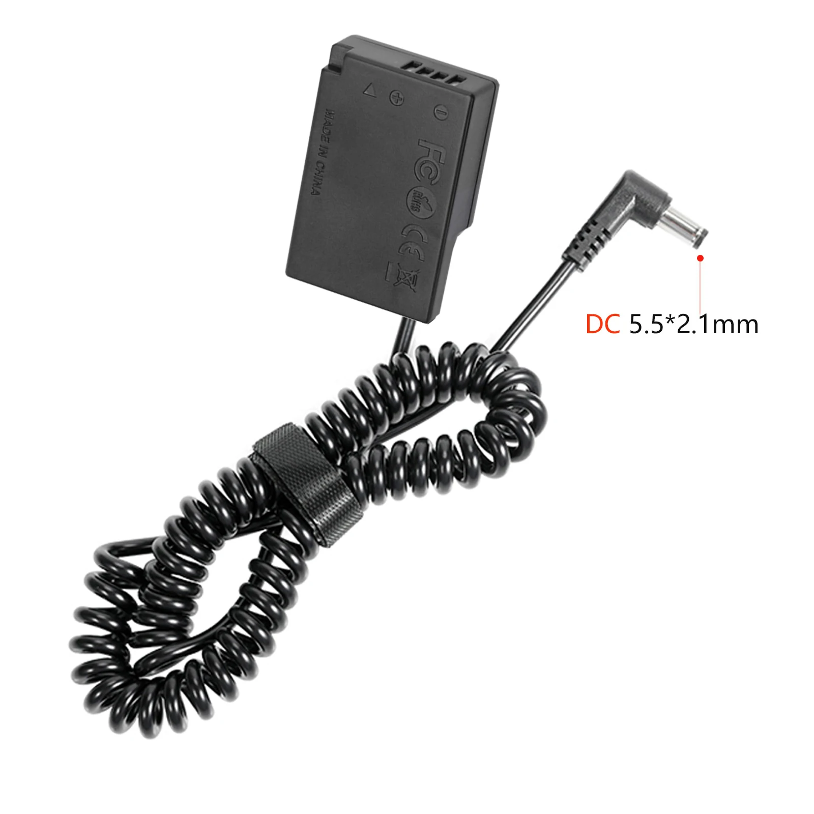 Acoplador CC de batería simulada DR-E18, media decodificación para batería de LP-E17 para Canon 77D/200D/750D/760D/800D/M3/M5/M6, etc. - imagen 3