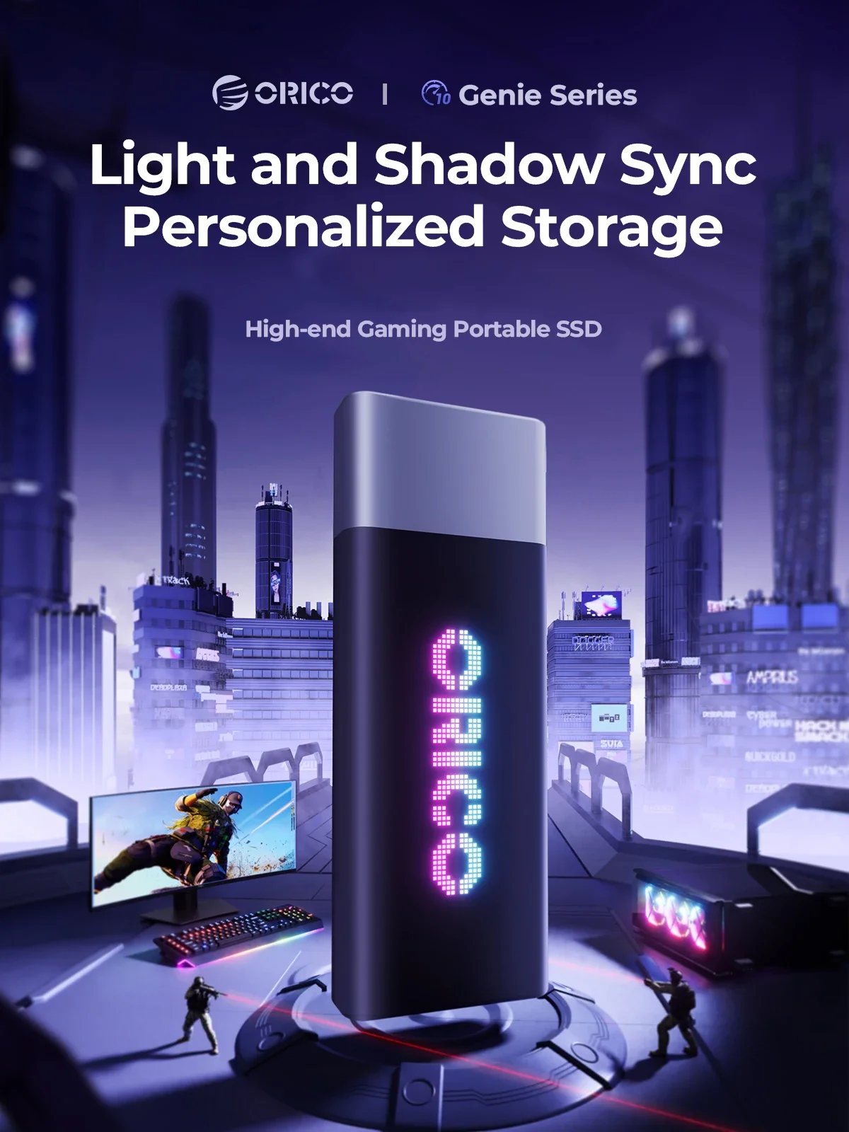 ORICO Disco duro externo portátil Ssd Unidad de estado sólido externa USB3.2 Gen2 tipo C PSSD para Gamer Laptop Ssd 1TB 2TB - imagen 2