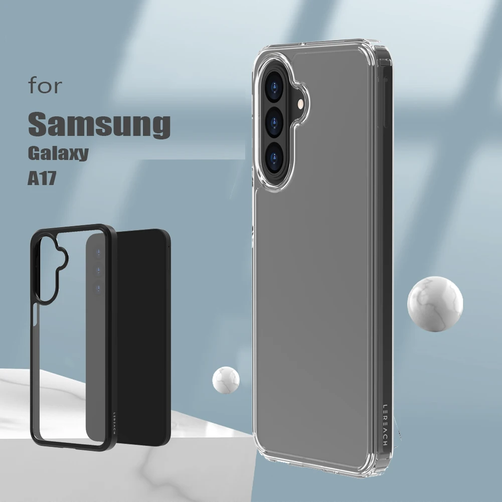 LR Toc para Samsung Galaxy A17 5G funda suave TPU + acrílico cristalino ultrafino 360 protección contraportada - imagen 2