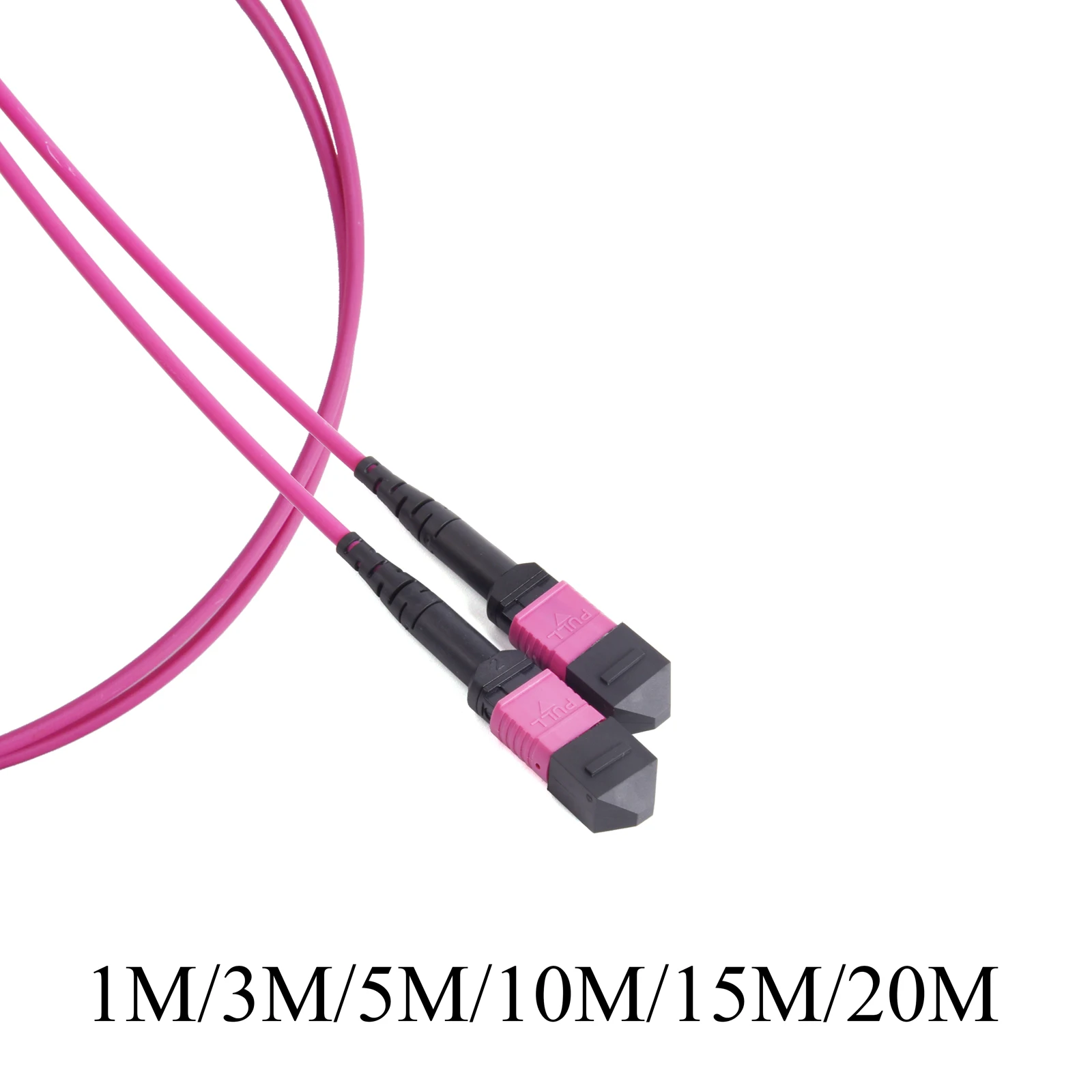 100G MPO/PC OM4 Cable de conexión de fibra multimodo 12 núcleos APC UPC hembra a hembra tipo B cabeza plana 1/3/5/10/15/20M Cable óptico - imagen 5