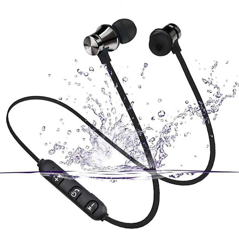XT-11 Bluetooth 4,2 auriculares inalámbricos deportivos auriculares impermeables banda para el cuello auriculares magnéticos con micrófono para teléfonos móviles