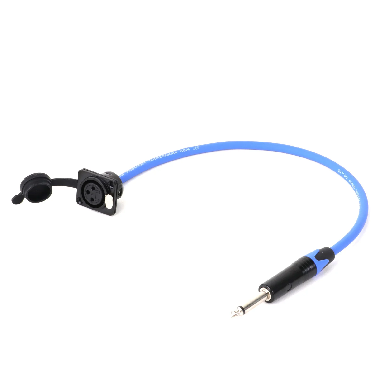 Cable de extensión de Audio XLR de 3 pines, Conector de micrófono de montaje en Panel hembra a 6,35mm, 1/4 pulgadas, TS, paso a través de mezclador de amplificador de altavoz equilibrado - imagen 4