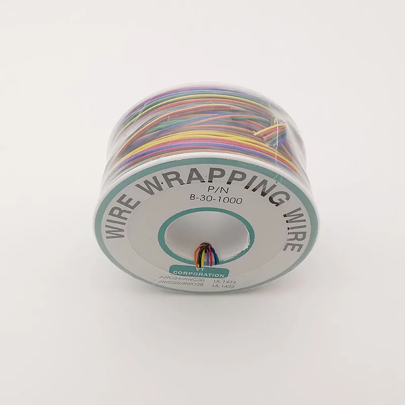 250 M/rollo 30AWG OK Cable de un solo núcleo Cable sólido de cobre estañado PCB soldadura prueba puente 30AWG PVC línea de cables electrónicos - imagen 2