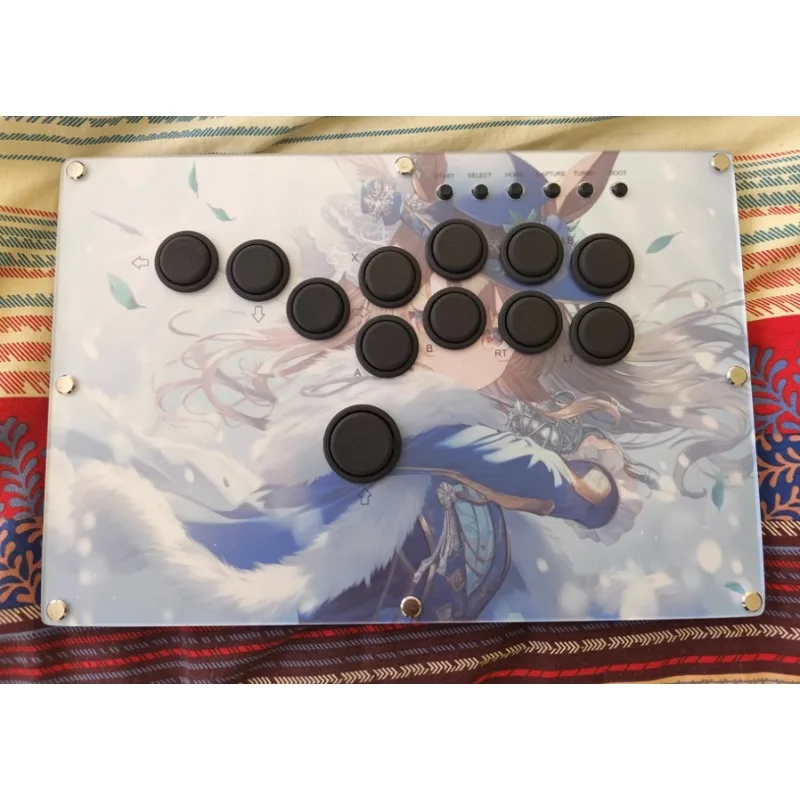 Hitbox Mini teclado pegatinas personalizadas PS5 juego de lucha desafío Obox Joystick teclas de nailon Pi Street Fighter 6 para jugadores - imagen 3