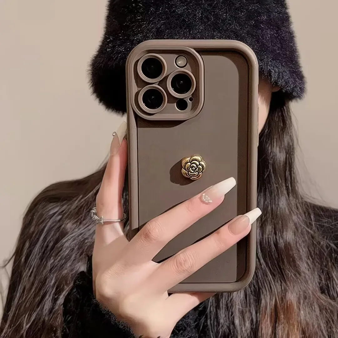 Funda 3D con forma de corazón y flor dorada para Honor X8A X8C X7A X6A X7B X8 5G X9C 400 Lite 200 Pro Huawei Nova 10i 11i, funda de silicona suave - imagen 5