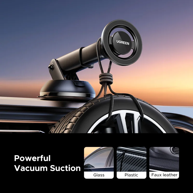UGREEN soporte magnético para teléfono de coche salpicadero parabrisas ventilación de aire 3 en 1 Magsafe soporte para teléfono de coche para iPhone 16 15 14 Pro Samsung Xi - imagen 5