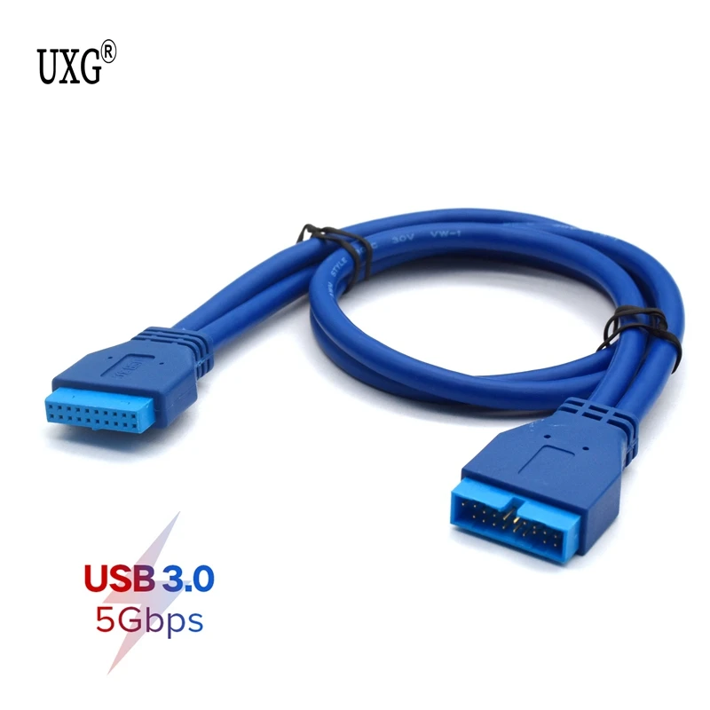 Cable de extensión USB3.0 20Pin hembra a USB 3,0 20 Pin macho placa base 20pin adaptador de cabecera extensor de Cable - imagen 5