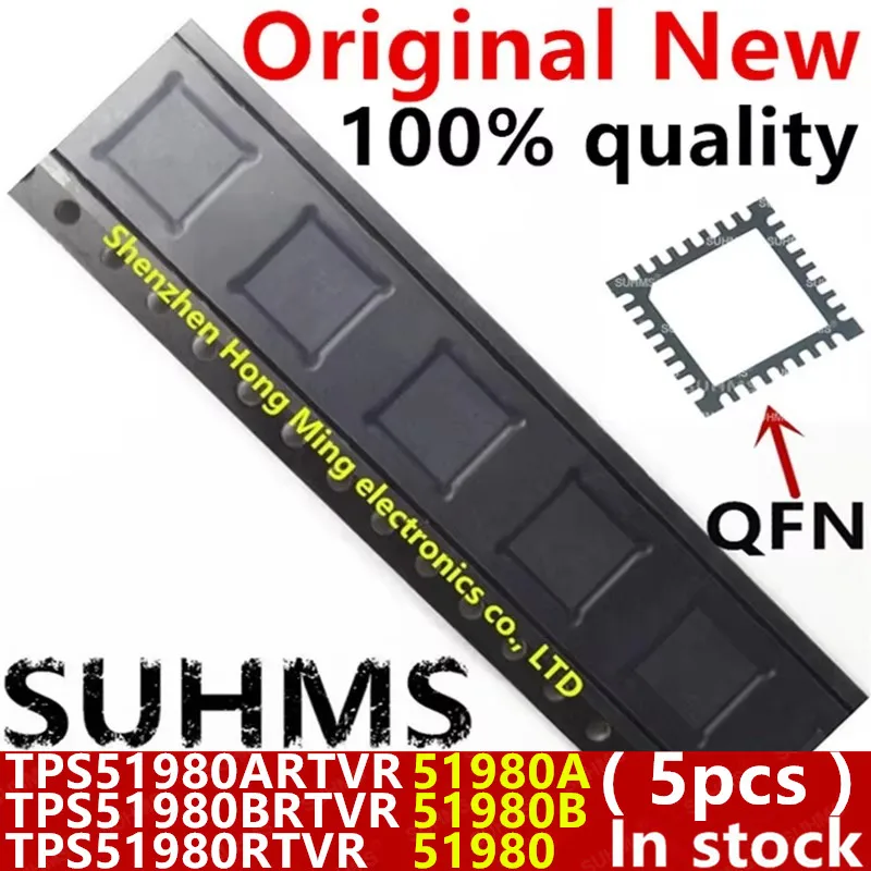 (5 piezas) 100% nuevo TPS51980ARTVR TPS51980BRTVR TPS51980RTVR TPS51980A TPS51980B TPS51980 51980A 51980B 51980 QFN-32 Chipset