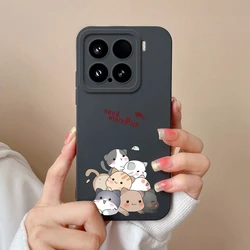 Xiaomi 15 Pro Funda Silicona Líquida – Dibujos Animados Anticaída