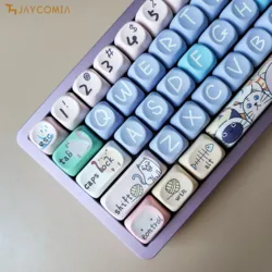 MOA Keycaps PBT DyeSub Teclado Mecánico Anime ISO ES DE FR KR