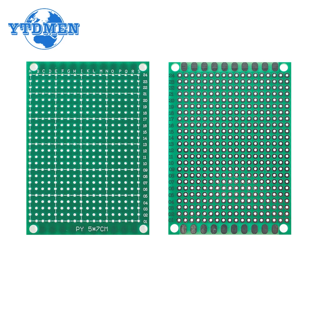 Kit de placa prototipo PCB, placa verde de un solo lado, 2x8CM, 3x7CM, 4x6CM, 5x7CM, 6x8CM, 7x9CM, Universal, 1/5/10/20 piezas placas de circuito - imagen 3
