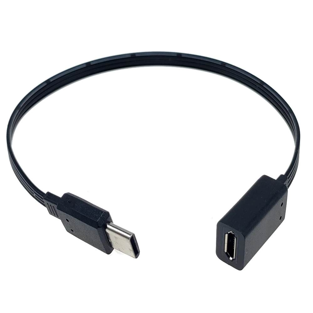 Android micro USB hembra a tipo c macho Xiaomi cabezal de conversión Honor cable de datos adaptador de teléfono móvil 0,1-0,2 M