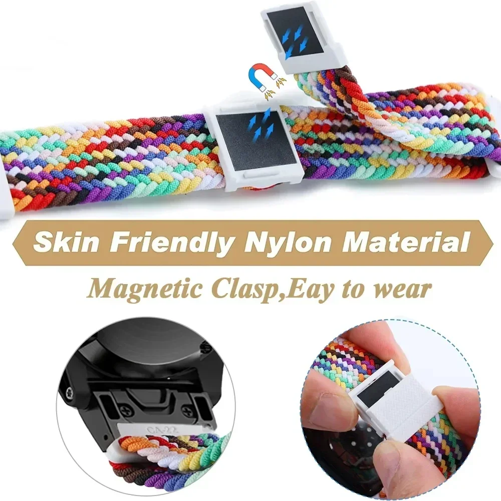 Correa deportiva de nailon ultraligera para reloj, pulsera de 26/22mm para Garmin Fenix 6X 6 Pro 5X 5 Plus 7X 7Pro/Epix 2/Enduro 2/935 965 955 - imagen 5