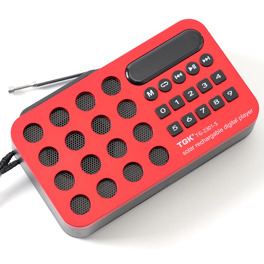 Mini Radio FM portátil de bolsillo BT, carga Solar/recargable, funciona con batería, Radio pequeña de emergencia, altavoz incorporado, reproductor MP3 - imagen 2